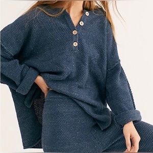 Free People Hailee Sweater Set: Navy Heather M